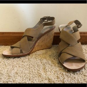Tan suede Dolce Vita wedges